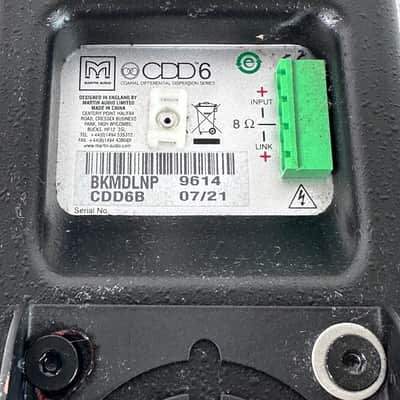 Martin Audio CDD6 2-Way Passive Ultra-Compact Loudspeaker image 9