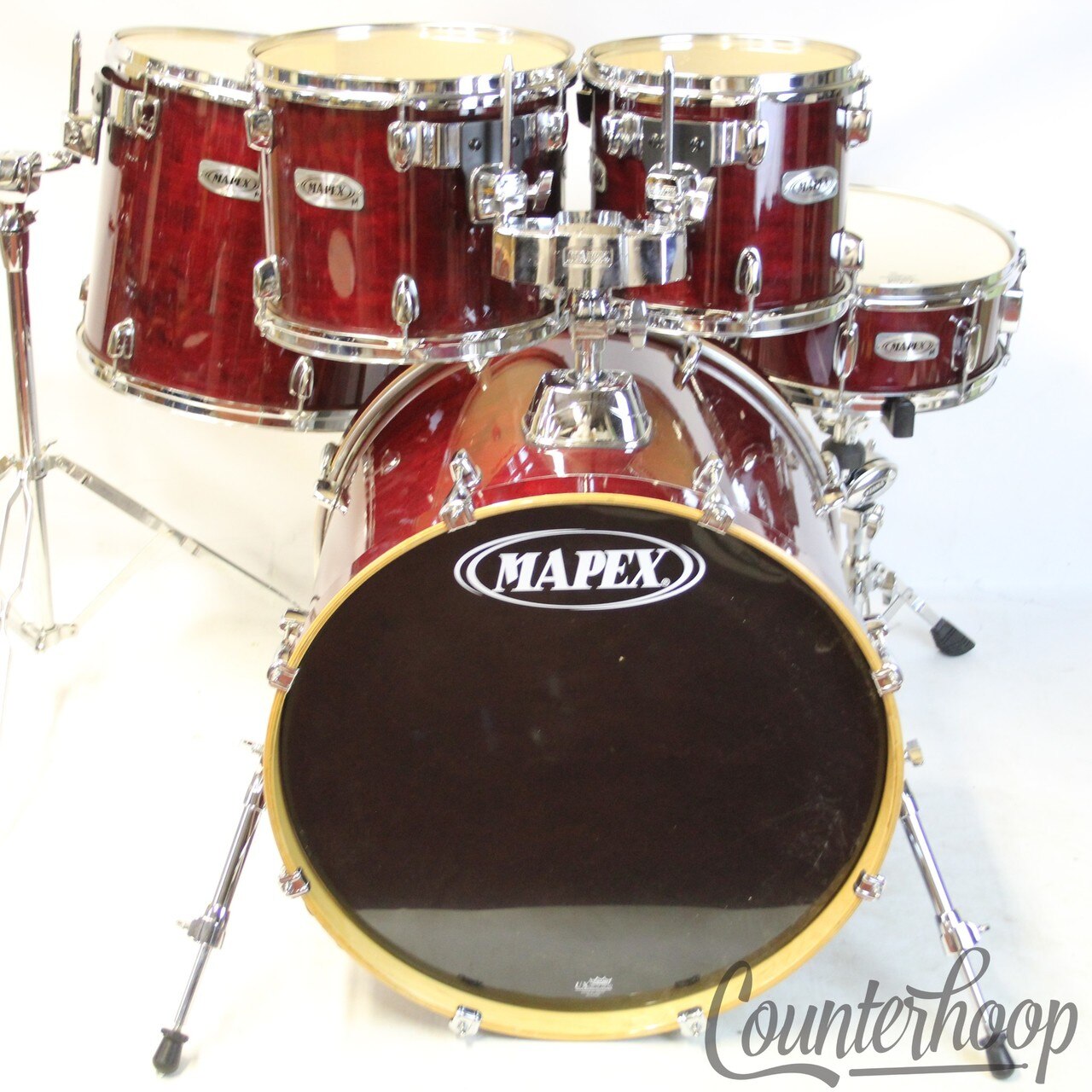 Mapex M 22x17,10x9,12x10,16x14 Bass/Toms+14x5"Snare Drum Set 9Ply Maple Lacquer — main photograph