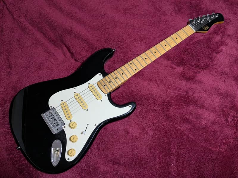Hondo H-7600B Strat Copy 1984 - Black - Made in Korea image 1