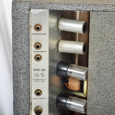 Silvertone Model 1482 5-Watt 1x12 Guitar Combo 1960s - Black image 9