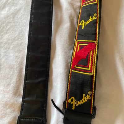 Fender Vintage Guitar Stra 1980s - Black/Red/Fold image 3