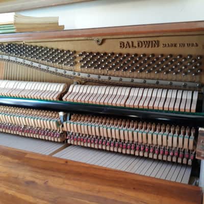 Vintage 1987 Baldwin 623 Upright Piano in Satin Walnut image 2