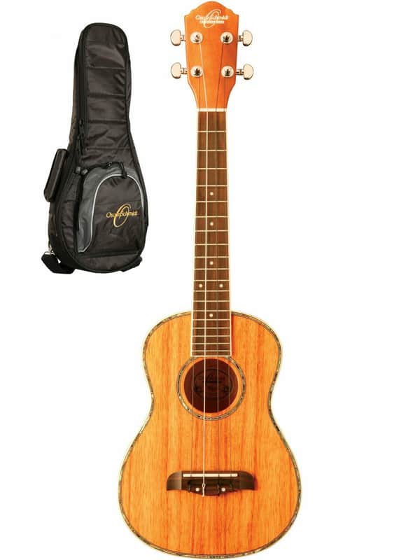 Oscar Schmidt OU6K Koa Top Wood Tenor Size 4-String Ukulele w/Gig Bag image 1