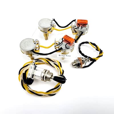 Carparelli Gibson Les Paul Wiring Harness 50's Wiring Kit Custom SD - Orange Drop .022 image 5