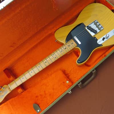 Lefty, Left Handed Fender American Vintage ‘52 Telecaster Reissue, Maple Fretboard, Butterscotch Blo image 20