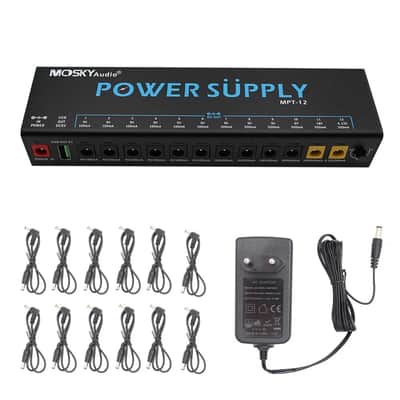 Mosky MPT-12 Guitar Effect Pedal Power Supply 12 DC Outputs for 9V 12V 18V Pedal,5V USB Output,price include the import duty for US buyer image 3