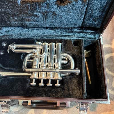 Yamaha B♭/A Piccolo Trumpet - Model YTR6810S 1982 - Silver image 1