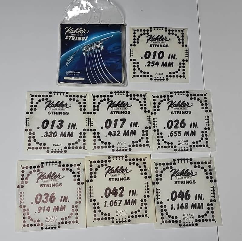 Rare Kahler USA Replacement String Set For Electric Guitar Genuine Kahler Parts image 1