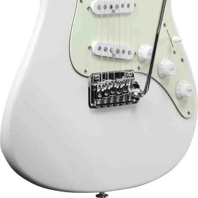 Ibanez LM1-LWH Luca Mantovanelli Signature Electric Guitar 6-String - Luna White + Case image 9