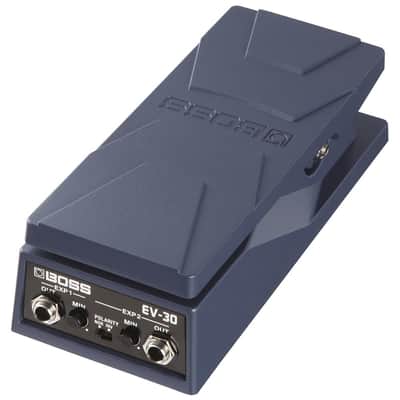 Boss EV-30 Dual Expression Pedal Bundle w/ 2-Pack Strukture S6P48 Woven Right Angle Patch Cable, 12-Pack Guitar Pick and Liquid Audio Polishing Cloth image 3