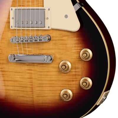 Epiphone Les Paul Standard 50s Figured Top Guitar w/Premium Gig Bag - Bourbon Burst image 4