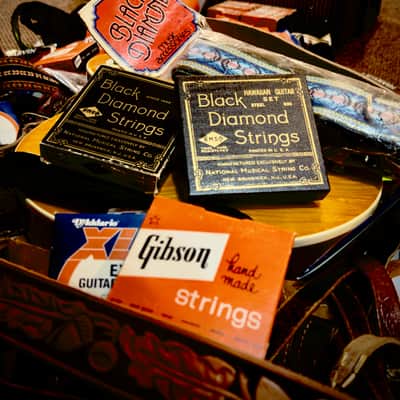 Rare Black Diamond Strap - NS-120 1971  - High-End Hootenanny Weave -Blue Mosaic - Original Packaging $169 (Bundle w/Strings $229) image 8