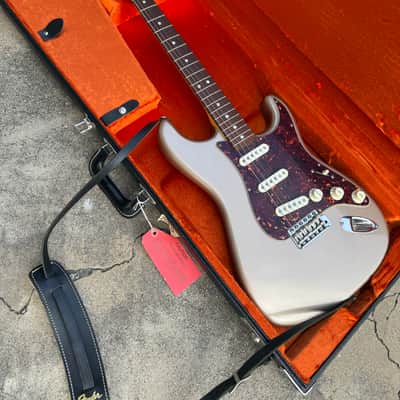 Fender American Vintage '65 Stratocaster 2013 - 2016 - Shoreline Gold with matching headstock image 1