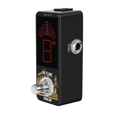 Pulse Technology IN TUNE Chromatic Tuner Pedal True Bypass Large Display for Guitar Bass etc image 3