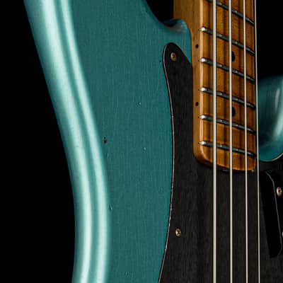 Fender Custom Shop Empire 58 Precision Bass Journeyman Relic - Aged Teal Green Metallic #88222 image 10