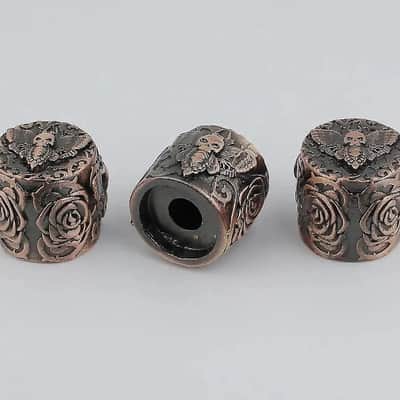 3pcs Metal Guitar and Bass Bronze Honey Bee Control Volume Tone Knobs image 2