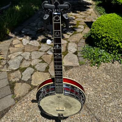Washburn B-19 5 string banjo 1987 - Sunburst image 12
