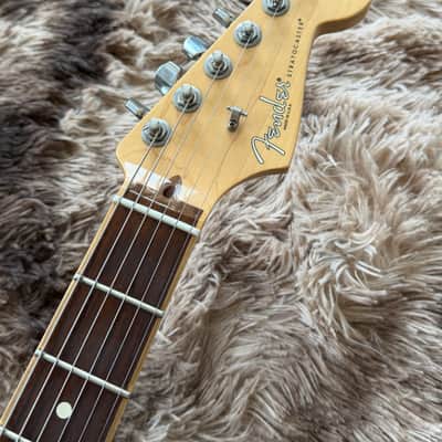 2018 Fender Limited Edition Channel Bound American Professional Ash Stratocaster - White Blonde image 8
