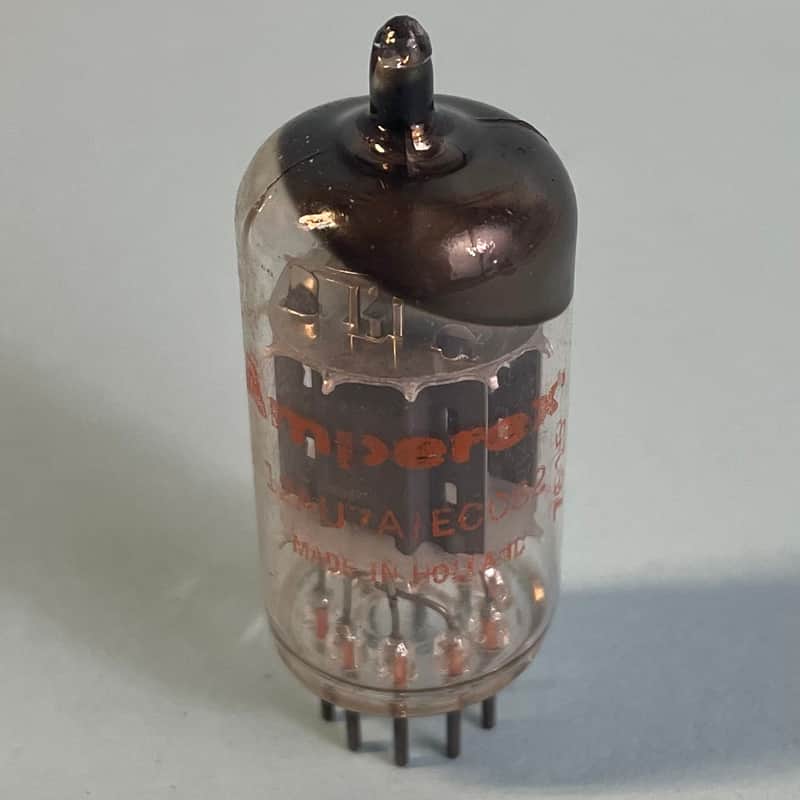 1976 Amperex 12AU7A ECC82 Vintage Made In Holland Orange Globe Preamp Tube! T85 image 1