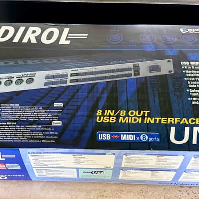 Roland Edirol UM-880 8 IN / 8 OUT USB MIDI Interface Patchbay Rackmount image 8