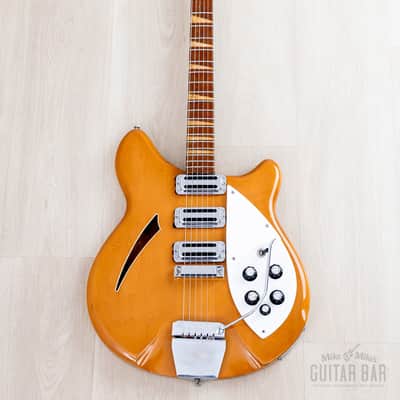 1960s Rickenbacker 375 Vintage Guitar Mapleglo w/ Toaster Tops, Accent Vibrato & Case image 2