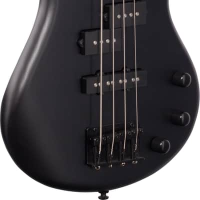 Ibanez GSRM20 Mikro Short-Scale 4-String Bass Guitar, Purpleheart Fingerboard, Weathered Black image 4