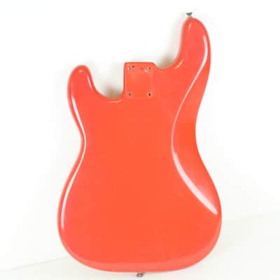 1961 Vintage Fender Precision Bass BODY Fiesta Red Re-Fin P-Bass USA 1960s Pre-CBS image 4
