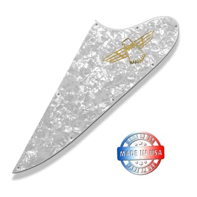White Pearl 4 Ply Pickguard for Epiphone Thunderbird Option 1 W/ Decal Made in USA by WD image 8