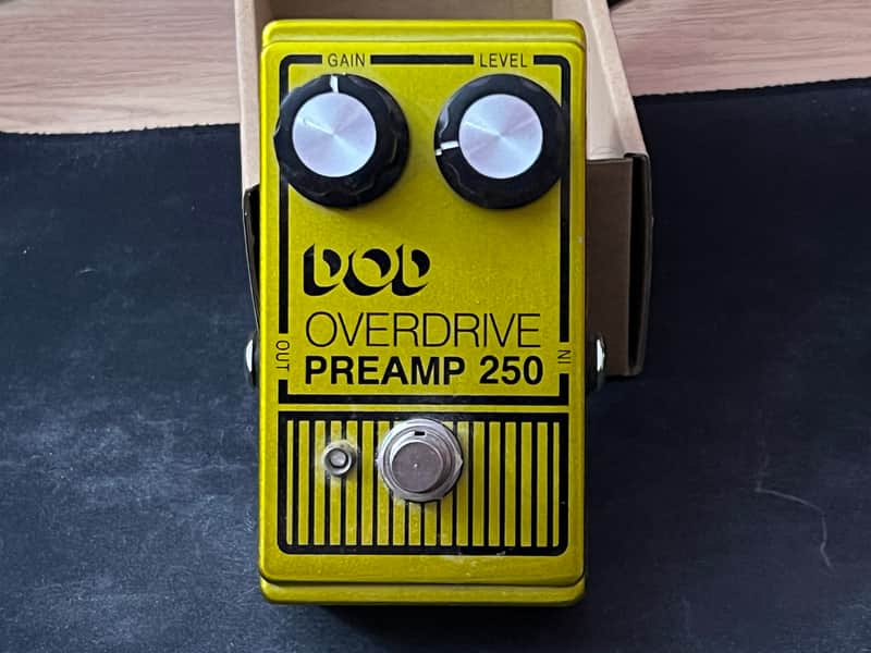 DOD Overdrive Preamp 250 Reissue 1995 - Present - Yellow image 1