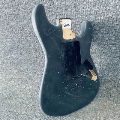 Black Basswood Guitar Strat Style Body image 3
