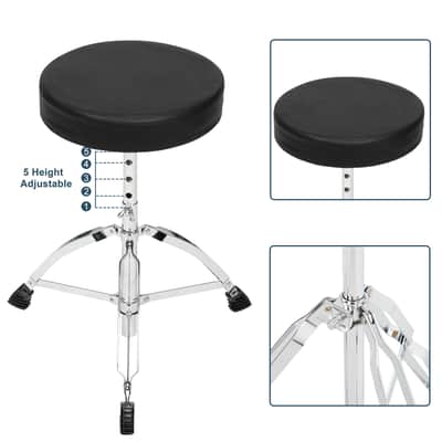 🎸5 Piece Full Size Acoustic Drum Kit with Snare, Cymbal, and Throne🎸 image 7