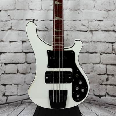 1995 Rickenbacker 4003 4-String - White with Black Hardware/Black Trim image 1