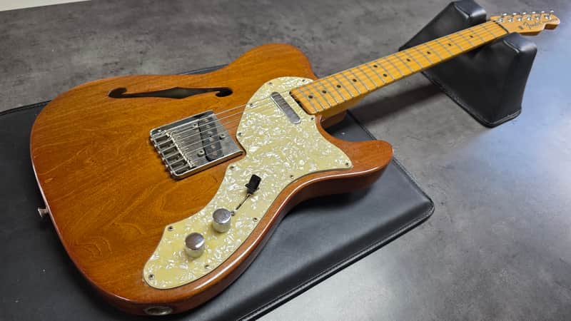 1971 Fender Telecaster Thinline American Vintage 70s USA Semi-Hollow Body Hollowbody F Hole Ash Recording Studio Electric Guitar Custom Color - Very Good
