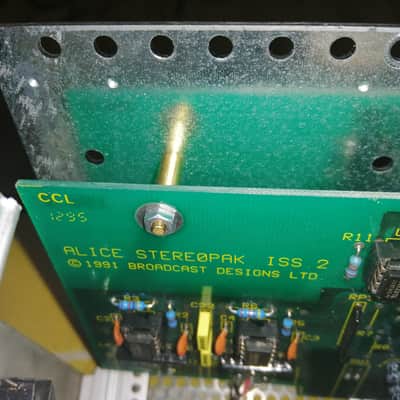 AEG/Broadcast Designs Ltd  Alice Stereopak ISS 2  1991 Microphone Pre-amp image 8