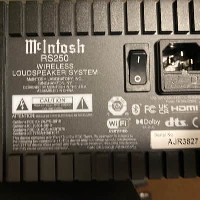 McIntosh RS250 Wireless Speaker System 2014 - Present - Black image 11
