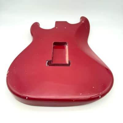 MJT Stratocaster Body Alder Relic Nitro Burgundy mjt6638 image 8