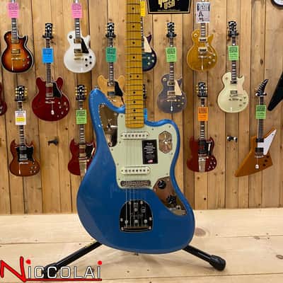 Fender American Professional Classic Jaguar, Maple Fingerboard, Faded Lake Placid Blue image 1