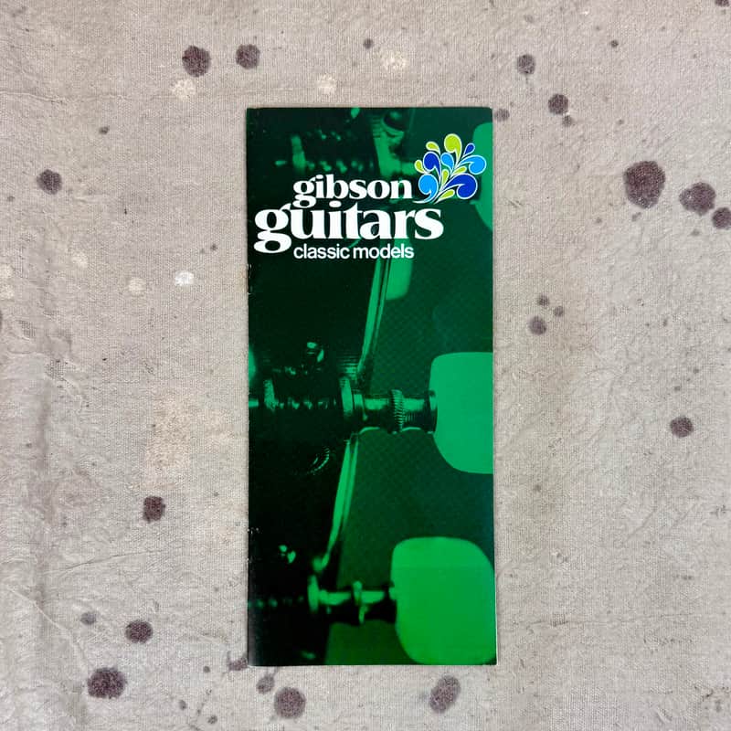 Vintage 1970s Gibson Guitars Classic Models Catalog Pamphlet ~1970 image 1