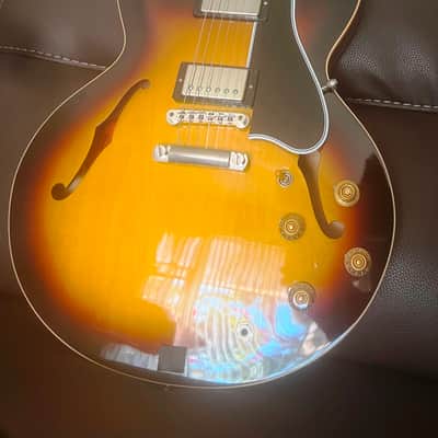 Gibson ES-335 Dot Fat Neck 2010 Antique Vintage Sunburst image 2