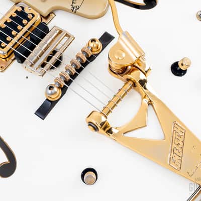 1972 Gretsch White Falcon Stereo 7595 Vintage Double Cutaway Guitar w/ Case, Art Wiggs image 8