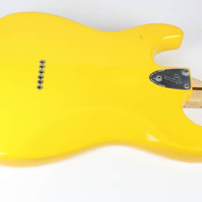 RARE 1981 Vintage Fender Stratocaster Hardtail ~Monaco Yellow~ Maple Neck STRAT +OHSC USA 1970s 1980s image 14