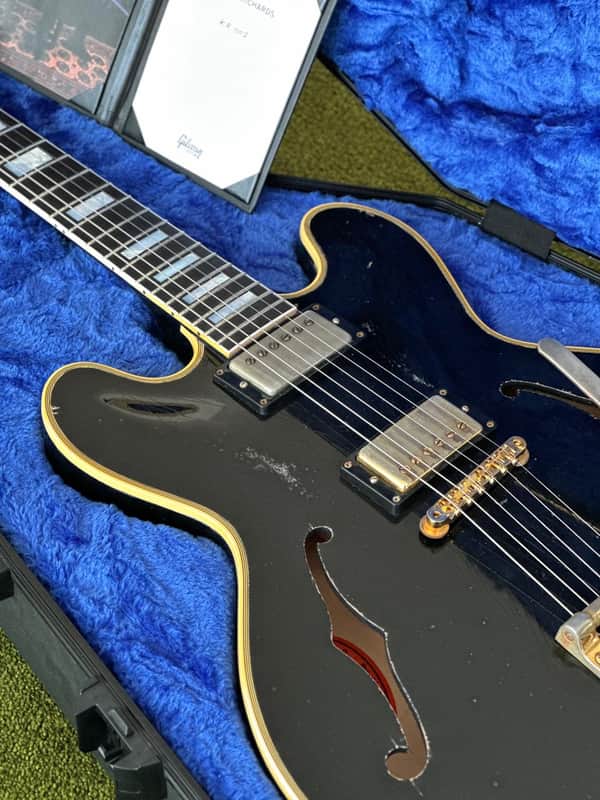 # 2 Gibson Custom Shop Murphy Lab Keith Richards Signature '60 ES-355 Collector's Edition Reissue (Aged, Signed Label) 2026 - Ebony