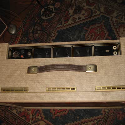 Vox AC-30/4 2-Channel 30-Watt 2x12" Guitar Combo 1960 - 1961 - Fawn image 3