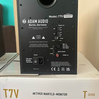 ADAM Audio T7V 7" Active Studio Monitors (Pair) 2010s - Black image 6