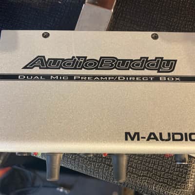 M-Audio Audio Buddy Dual Mic Preamp / Direct Box - Silver image 3