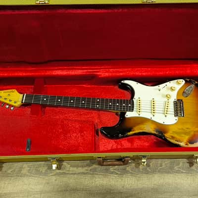 MyDream Stratocaster Custom Built - Heavy Relic Sunburst SRV image 5