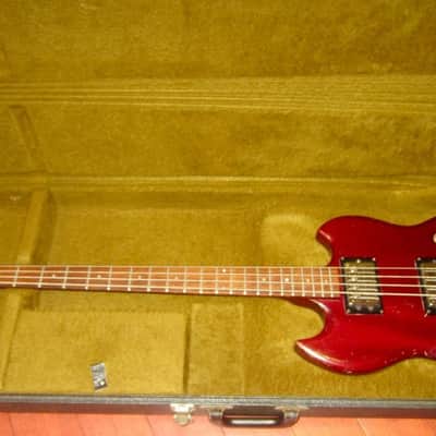 1974 Guild JS-II Bass Double Pickup Cherry Red image 9