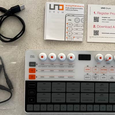 IK Multimedia UNO Drum Analog/PCM Drum Machine 2019 - Present - White / Black image 1