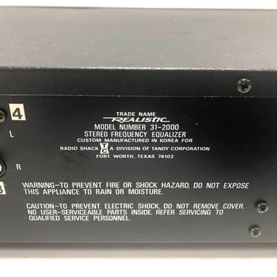 Vintage 10 Band Graphic Equalizer Realistic No. 31-2000 image 5