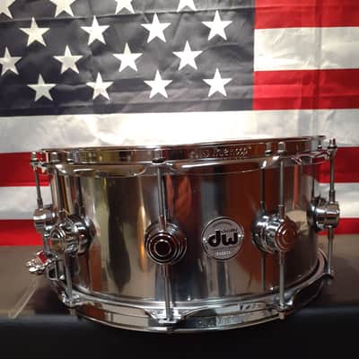 DW Collectors Series 6 1/2X14 stainless steel snare drum USA Collectors Series image 8